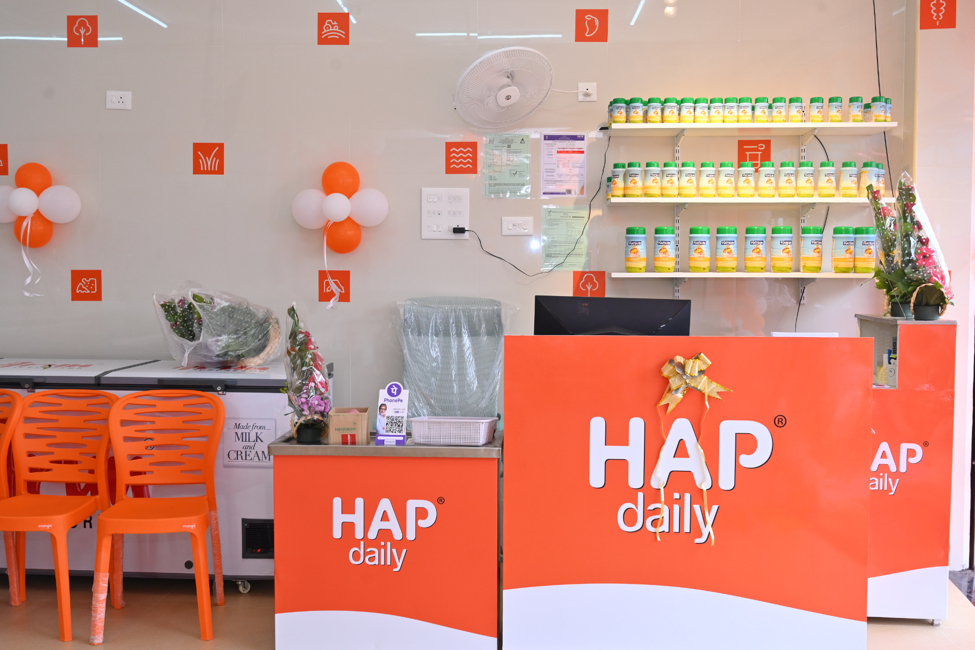 HAP Daily counter and dairy products